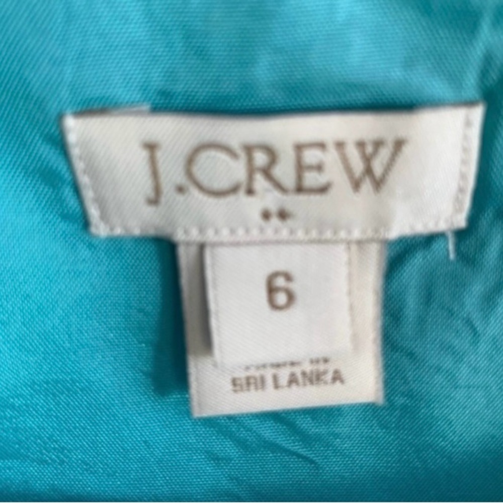 J.Crew Turquoise Dress Sz 6 - Picture 4 of 4